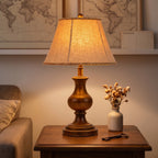 Marlow Warm Wood Table Lamp