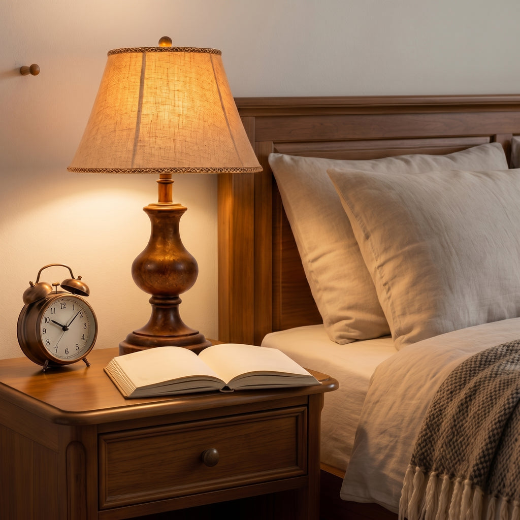 Marlow Warm Wood Table Lamp
