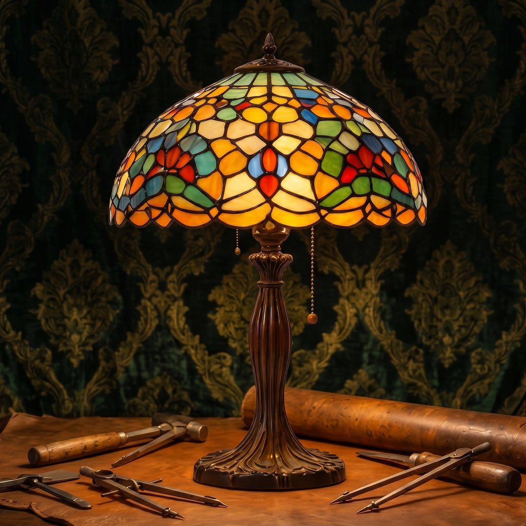 Winslow Stained Glass Table Lamp
