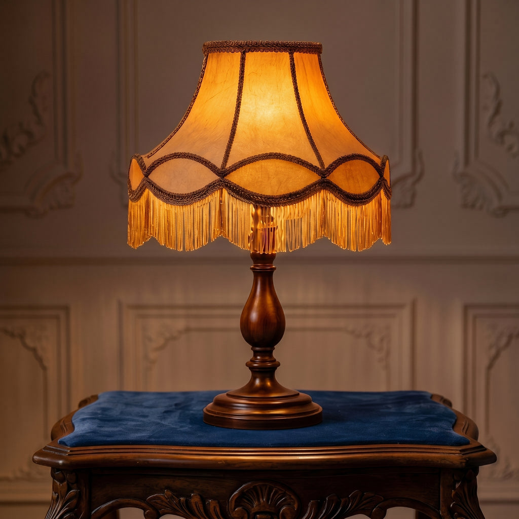 Eveline Fringe Vintage Table Lamp