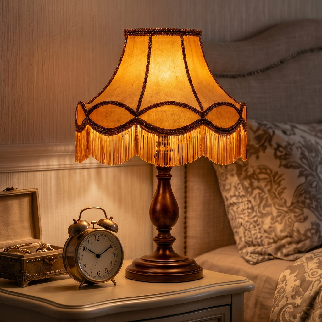Eveline Fringe Vintage Table Lamp