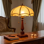 Hadley Amber Glass Table Lamp