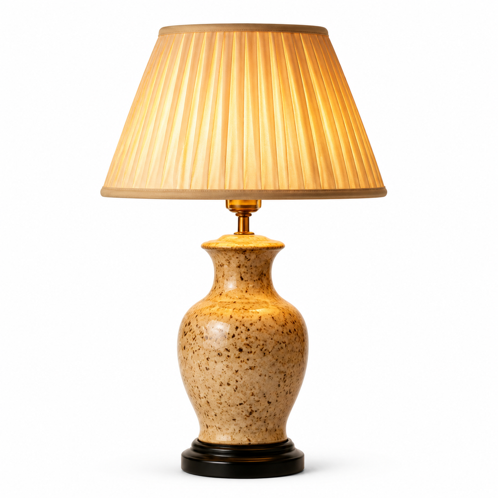 Bellora Pleated Ceramic Table Lamp
