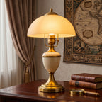 Ellington Antique Brass Dome Table Lamp