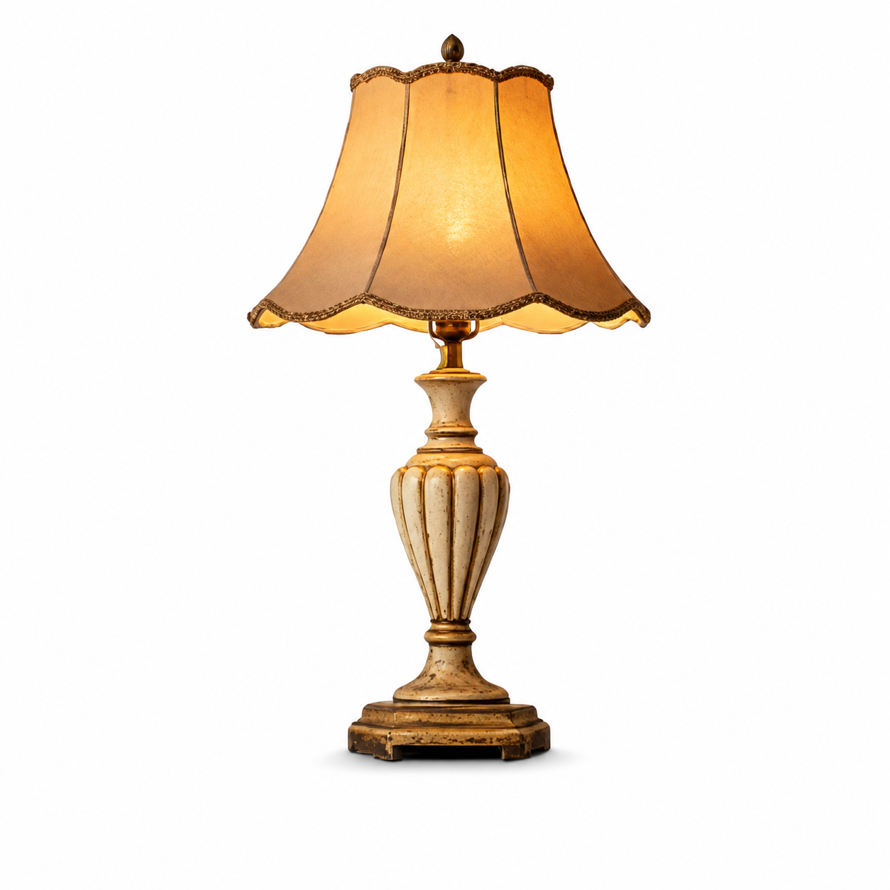 Auremont Scalloped Vintage Table Lamp