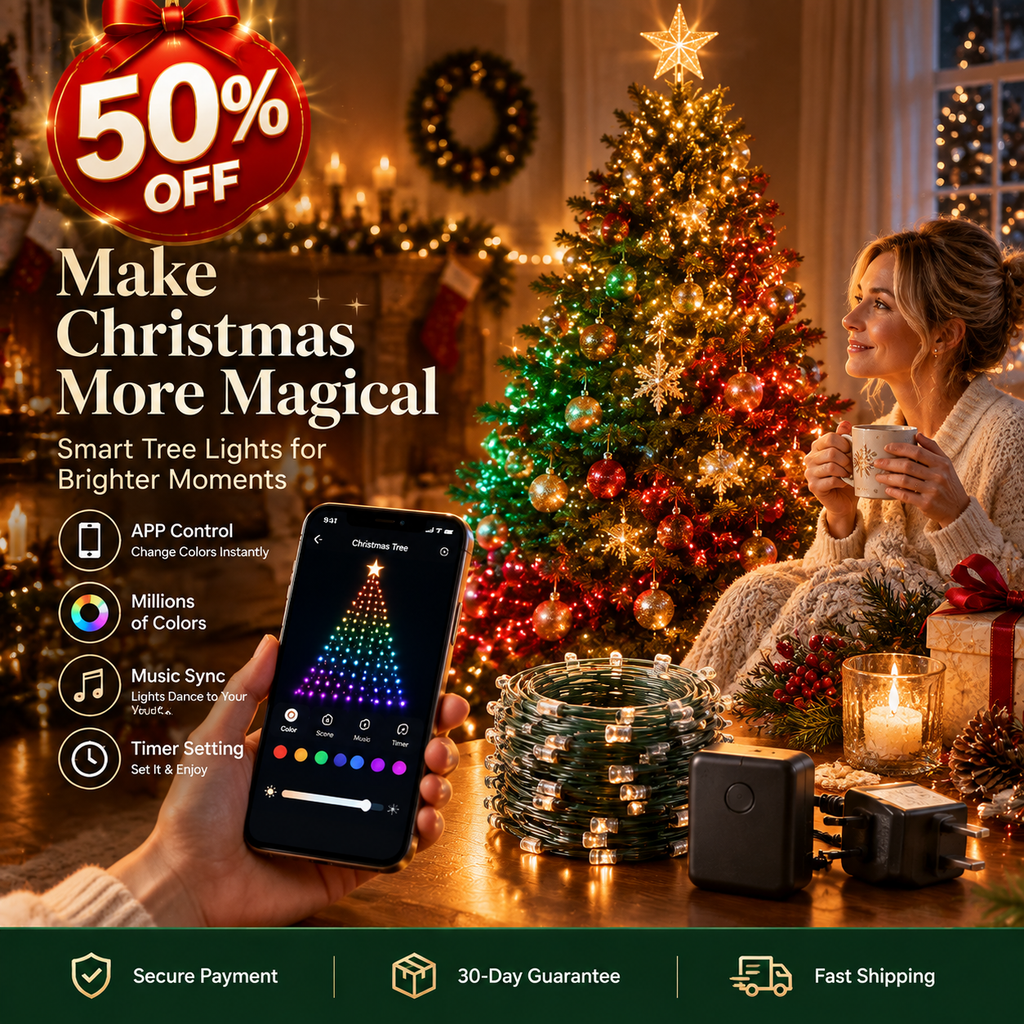 ✨Last Day 49% OFF✨ Smart Christmas Tree Lights — Change Your Tree From Your Phone