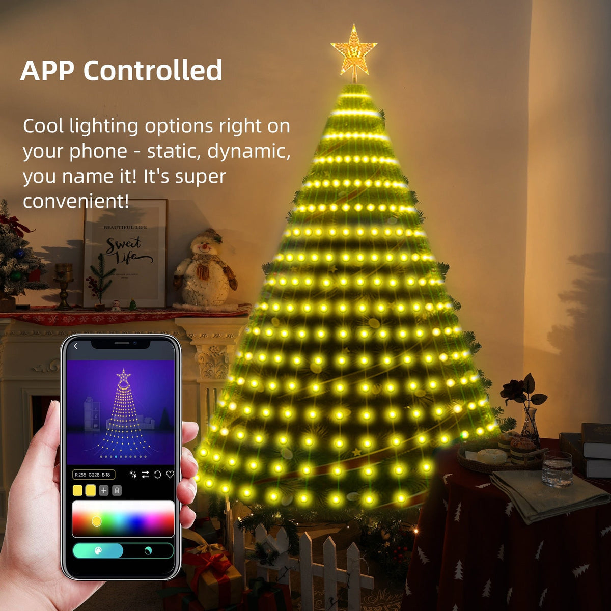 ✨Last Day 49% OFF✨ Smart Christmas Tree Lights — Change Your Tree From Your Phone